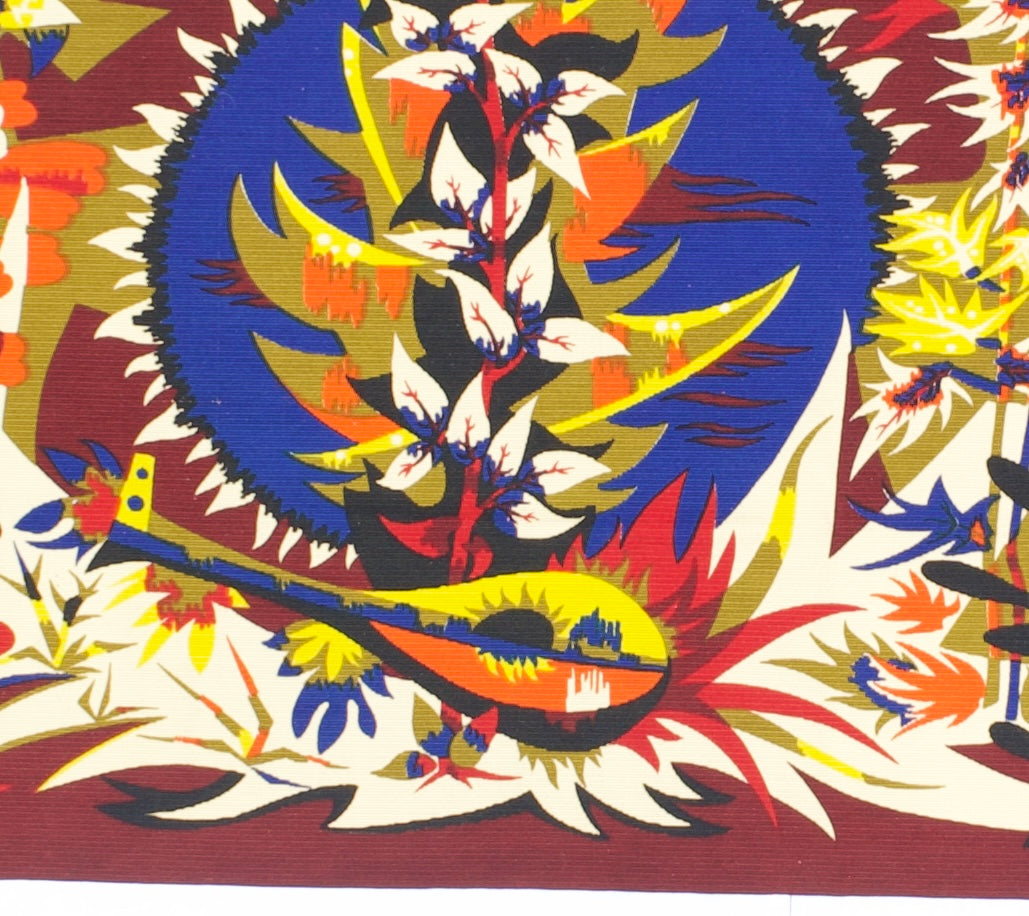 Mid Century French Designer Tapestry Signed Colette Bardin 3' 7" x 6' 0''