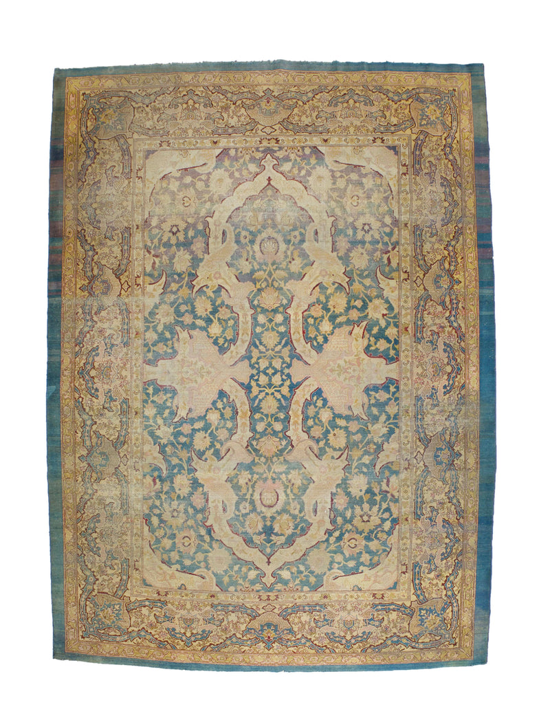 Antique Indian Amritsar Rug 8'10