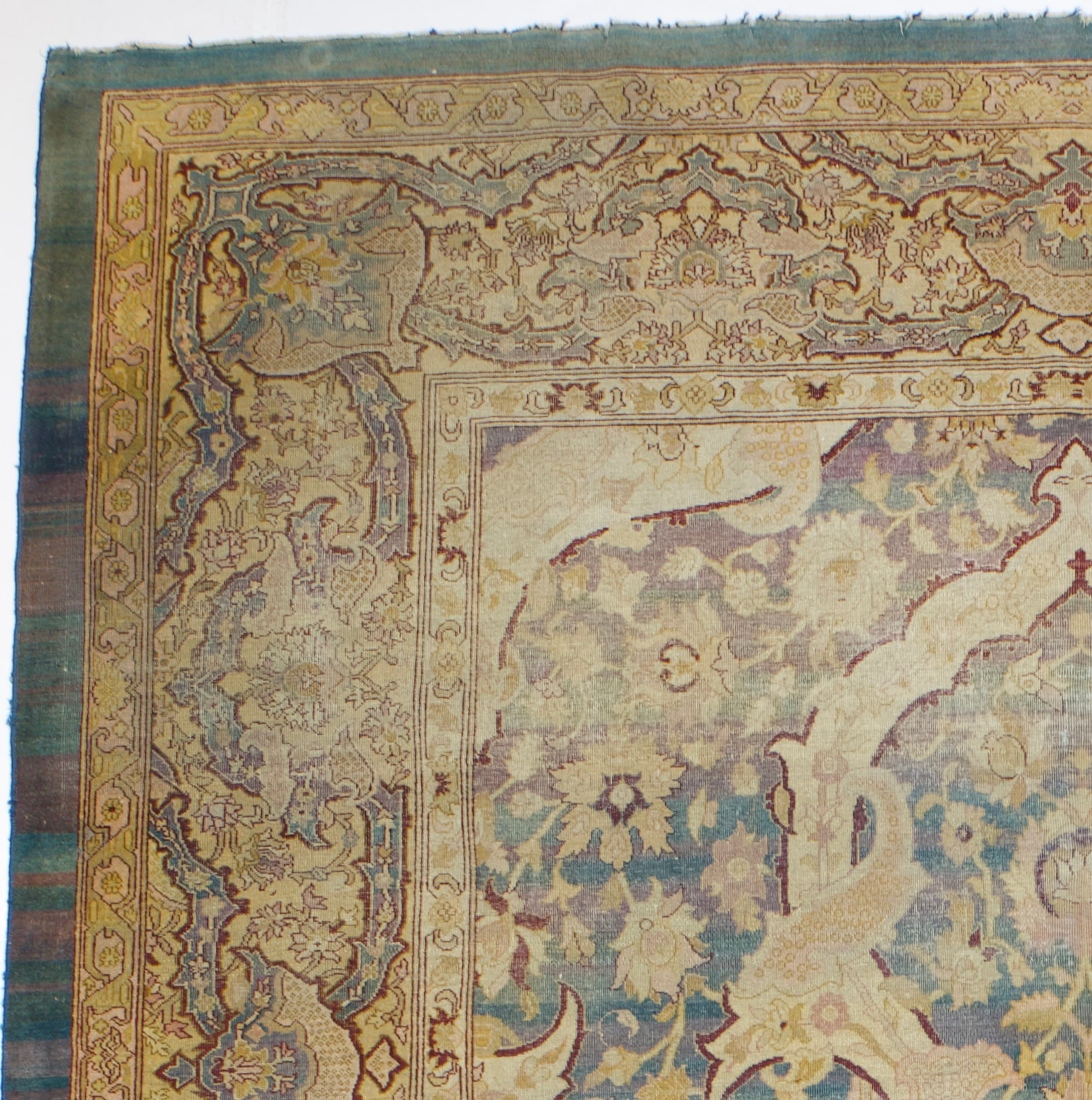 Antique Indian Amritsar Rug 8'10" x 12' 2" circa 1890