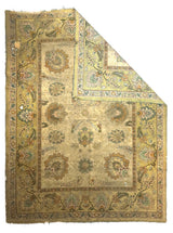 Fine Antique Indian Amritsar Rug 9'3" x 12' 1" circa 1890