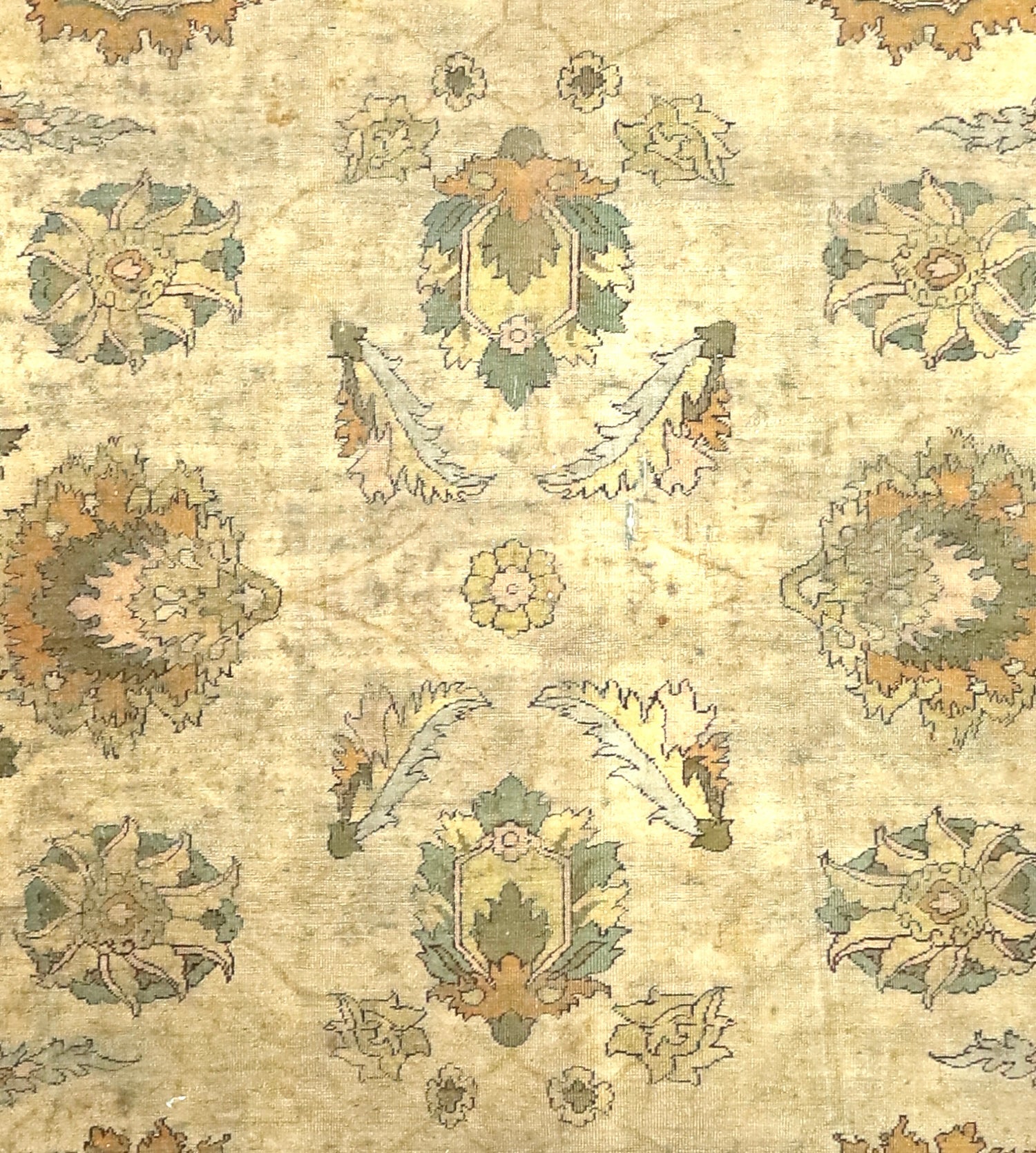 Fine Antique Indian Amritsar Rug 9'3" x 12' 1" circa 1890