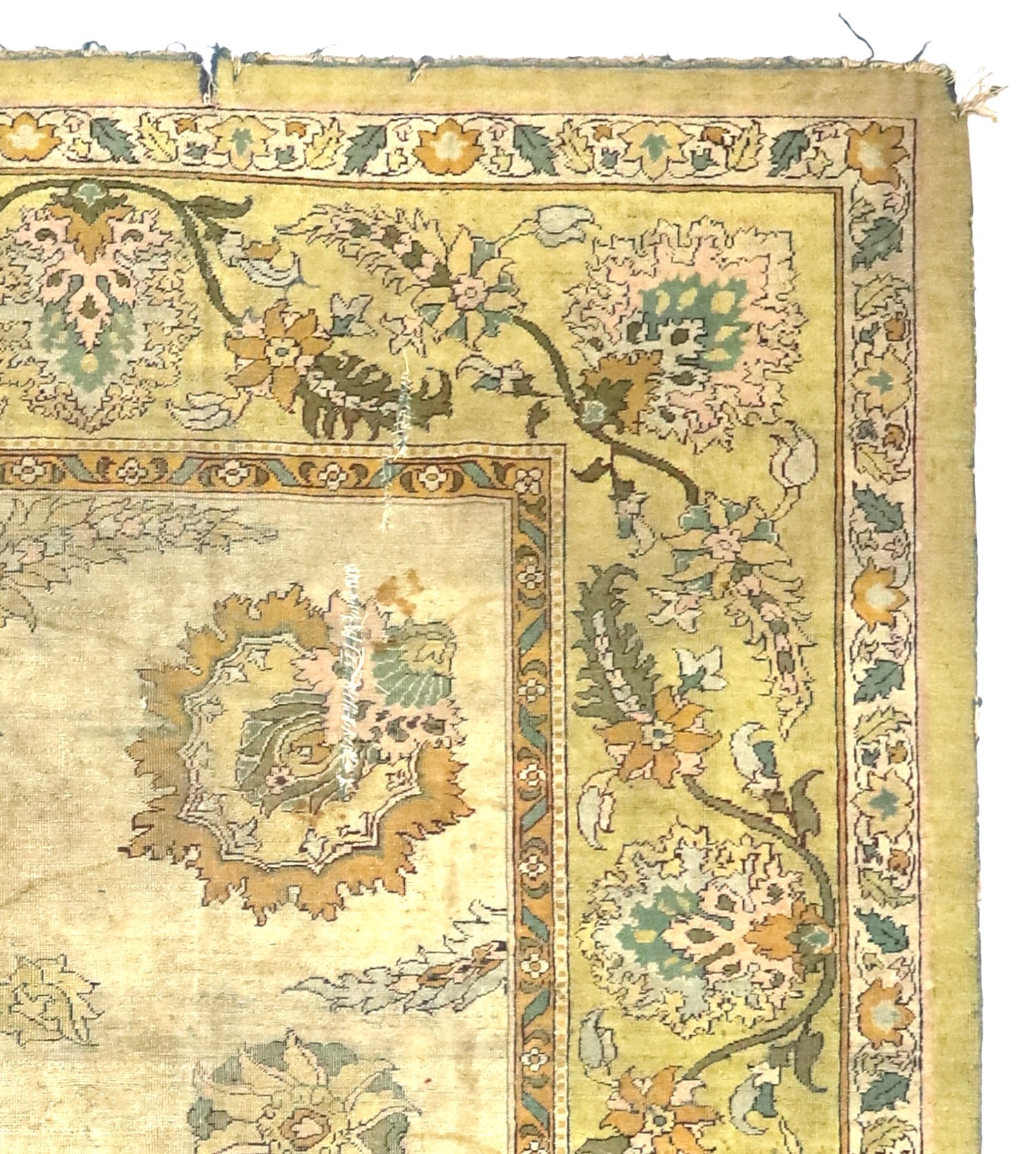 Fine Antique Indian Amritsar Rug 9'3" x 12' 1" circa 1890