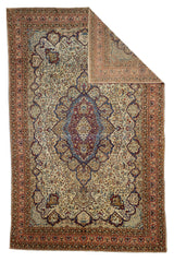 Antique  Mohtasham Kashan Rug 9'9" x 15' 4''