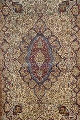 Antique  Mohtasham Kashan Rug 9'9" x 15' 4''