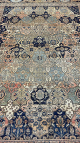 Antique Mohtasham Kashan Rug 8' 4'' x 11' 3''