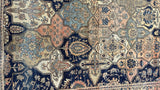 Antique Mohtasham Kashan Rug 8' 4'' x 11' 3''