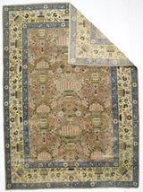 Fine Antique  Tabriz Vase Design Rug 8'3" x 11' 5"