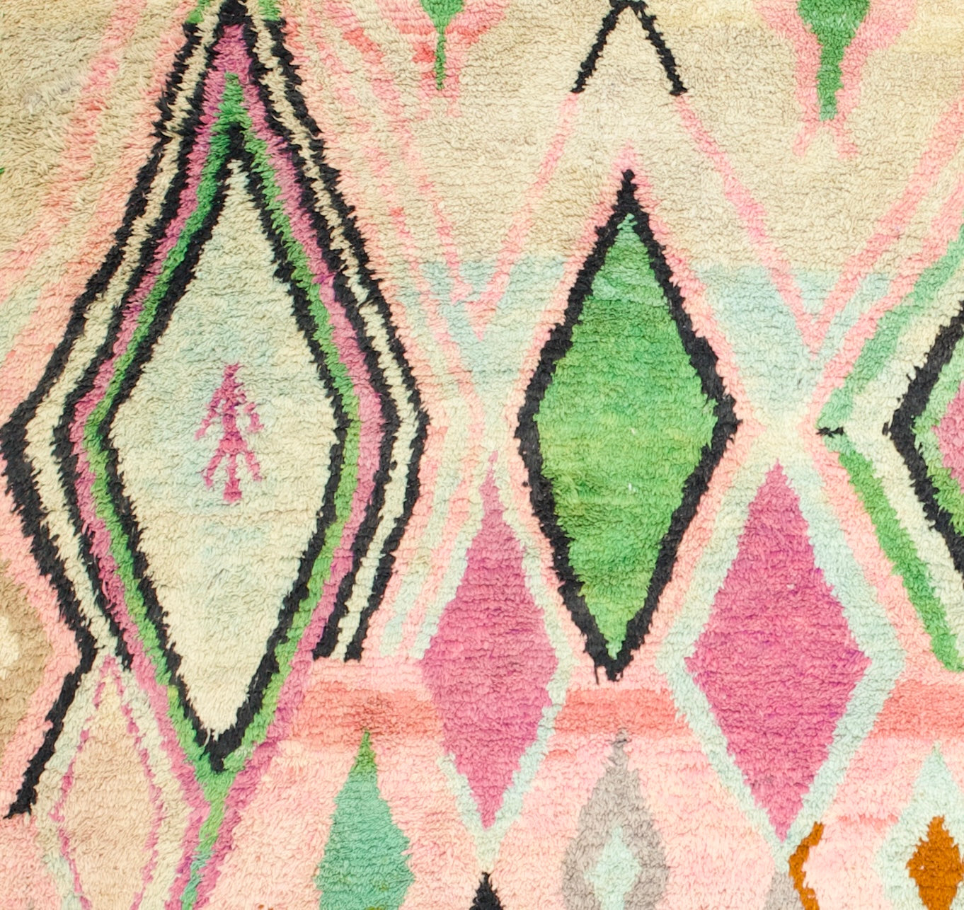 Fine Vintage Moroccan Wool Rug 9' 5'' x 13' 4''