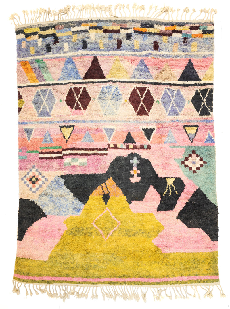 Vintage Moroccan Rug 9' 9