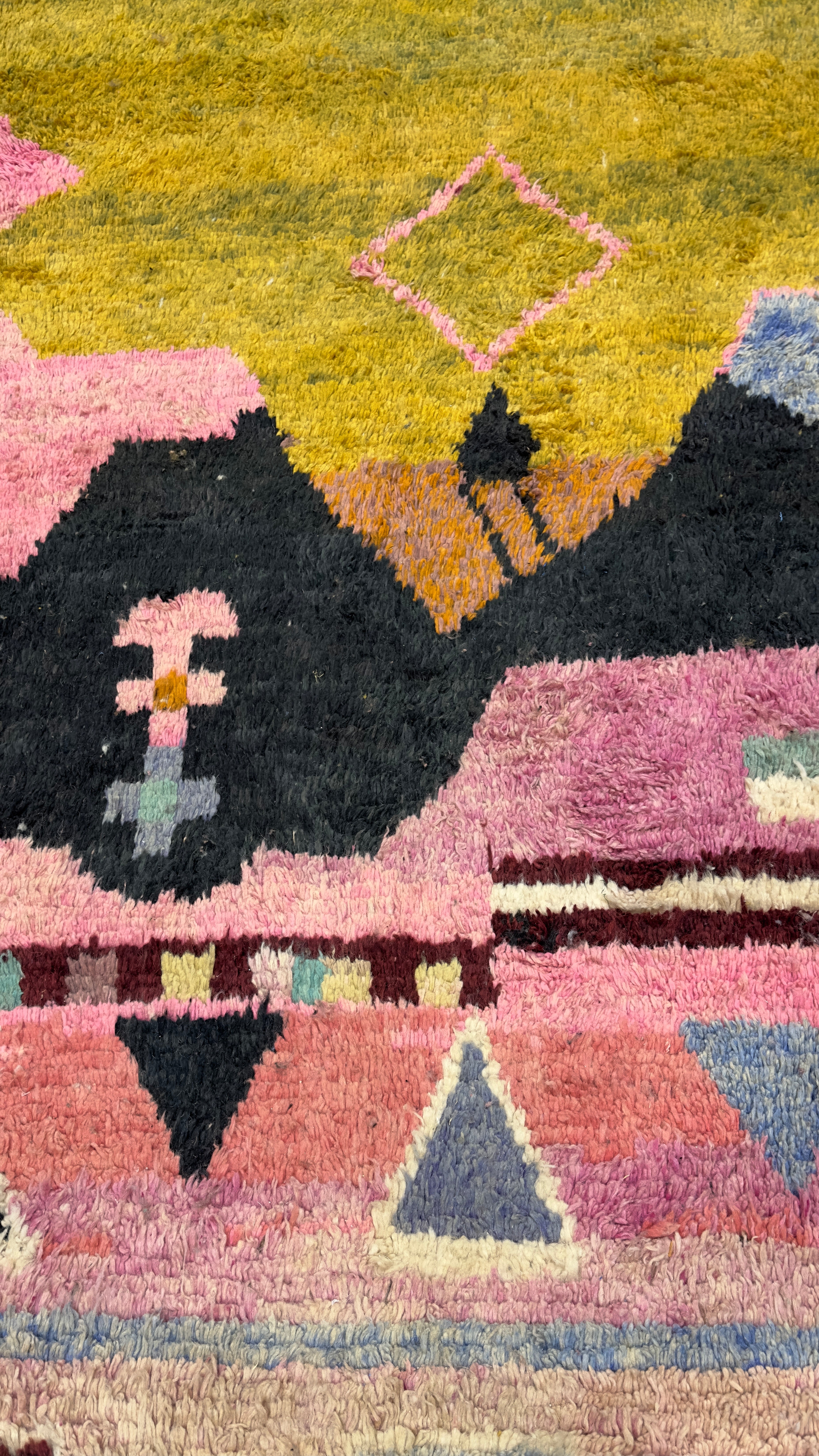 Vintage Moroccan Rug 9' 9" x 12' 8"