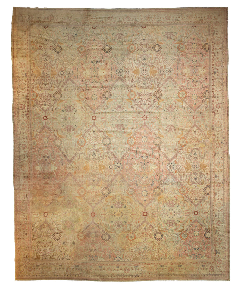 Fine Antique Oushak Rug 14' 6
