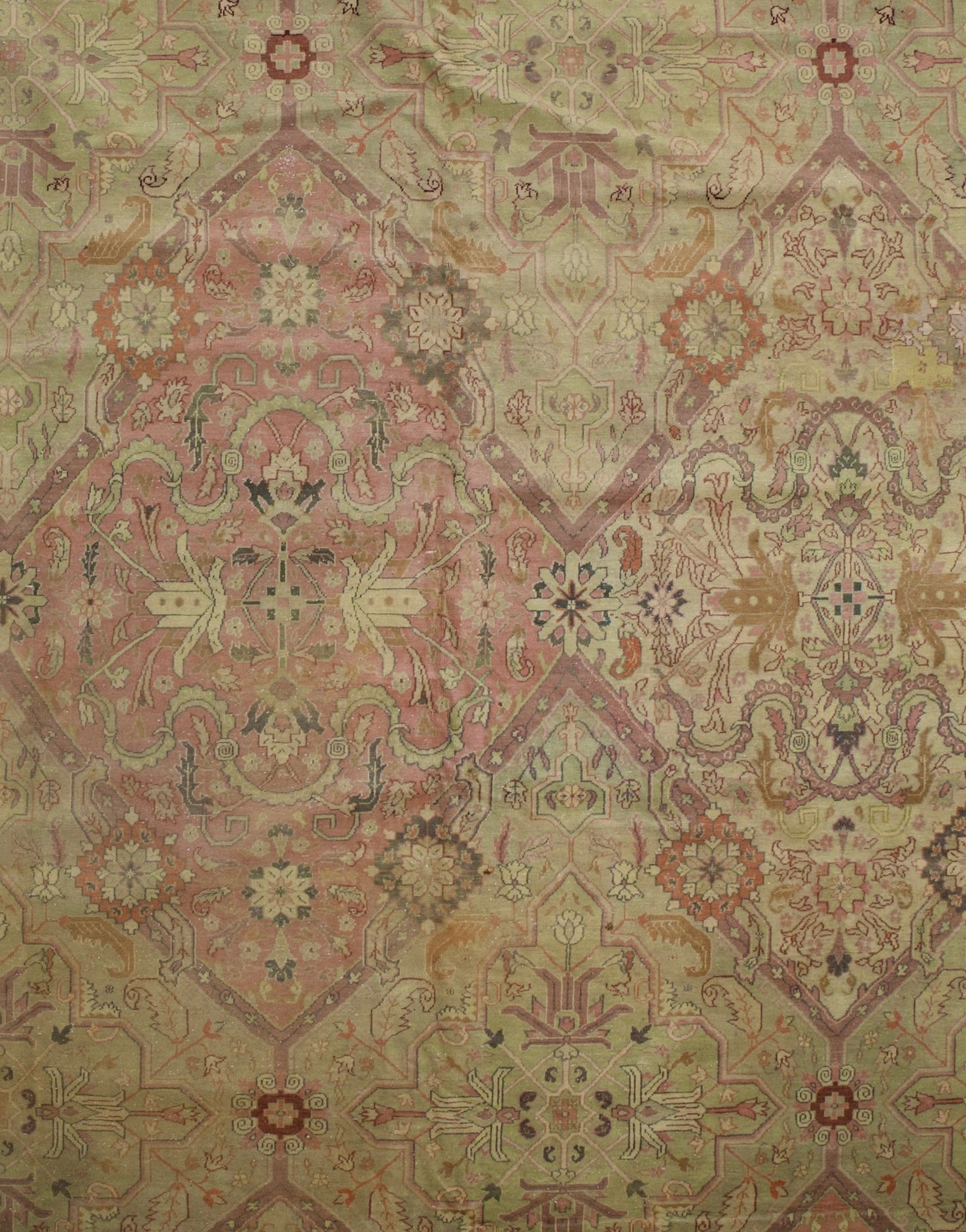 Fine Antique Oushak Rug 14' 6" x 18' 7"