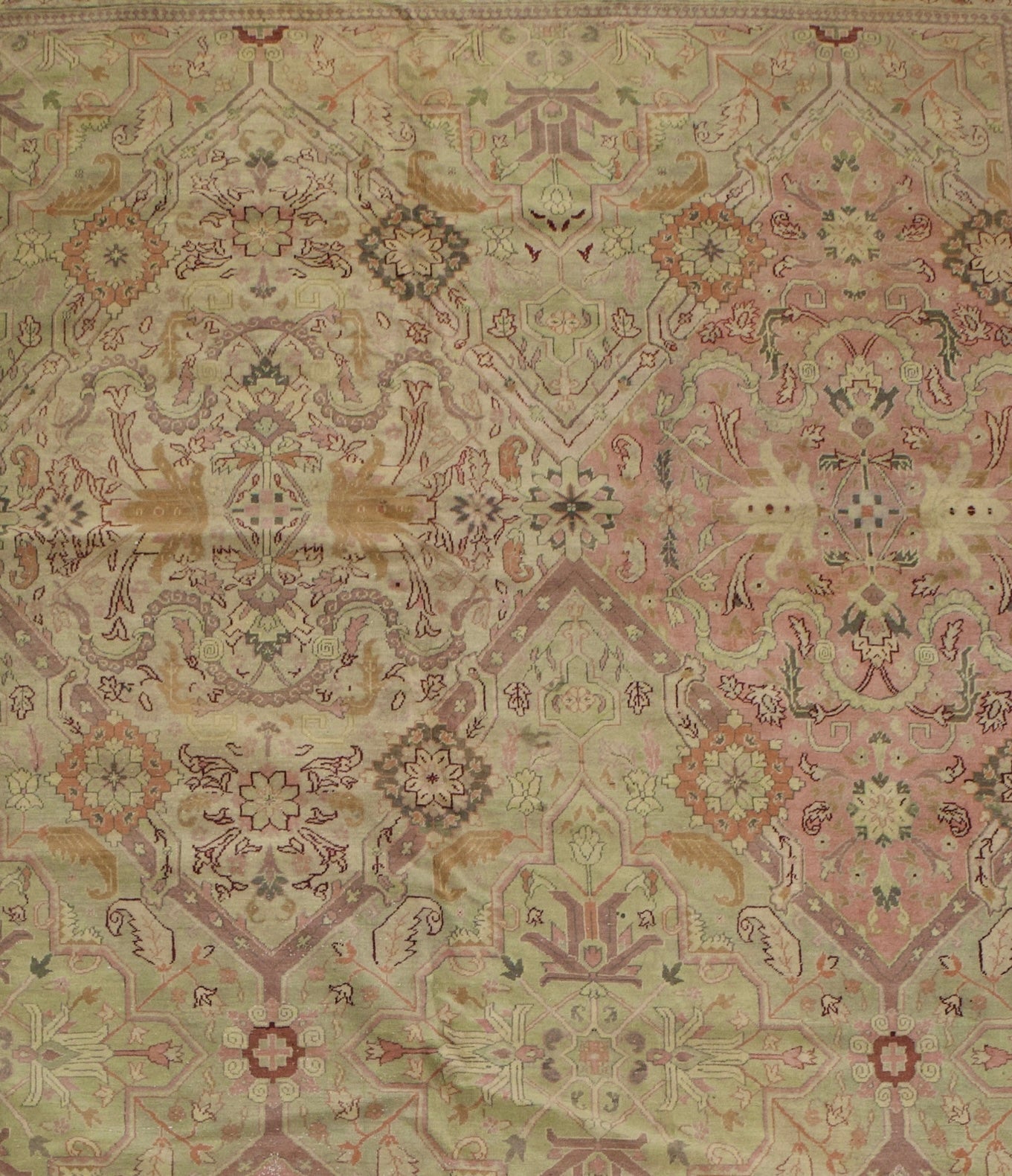 Fine Antique Oushak Rug 14' 6" x 18' 7"