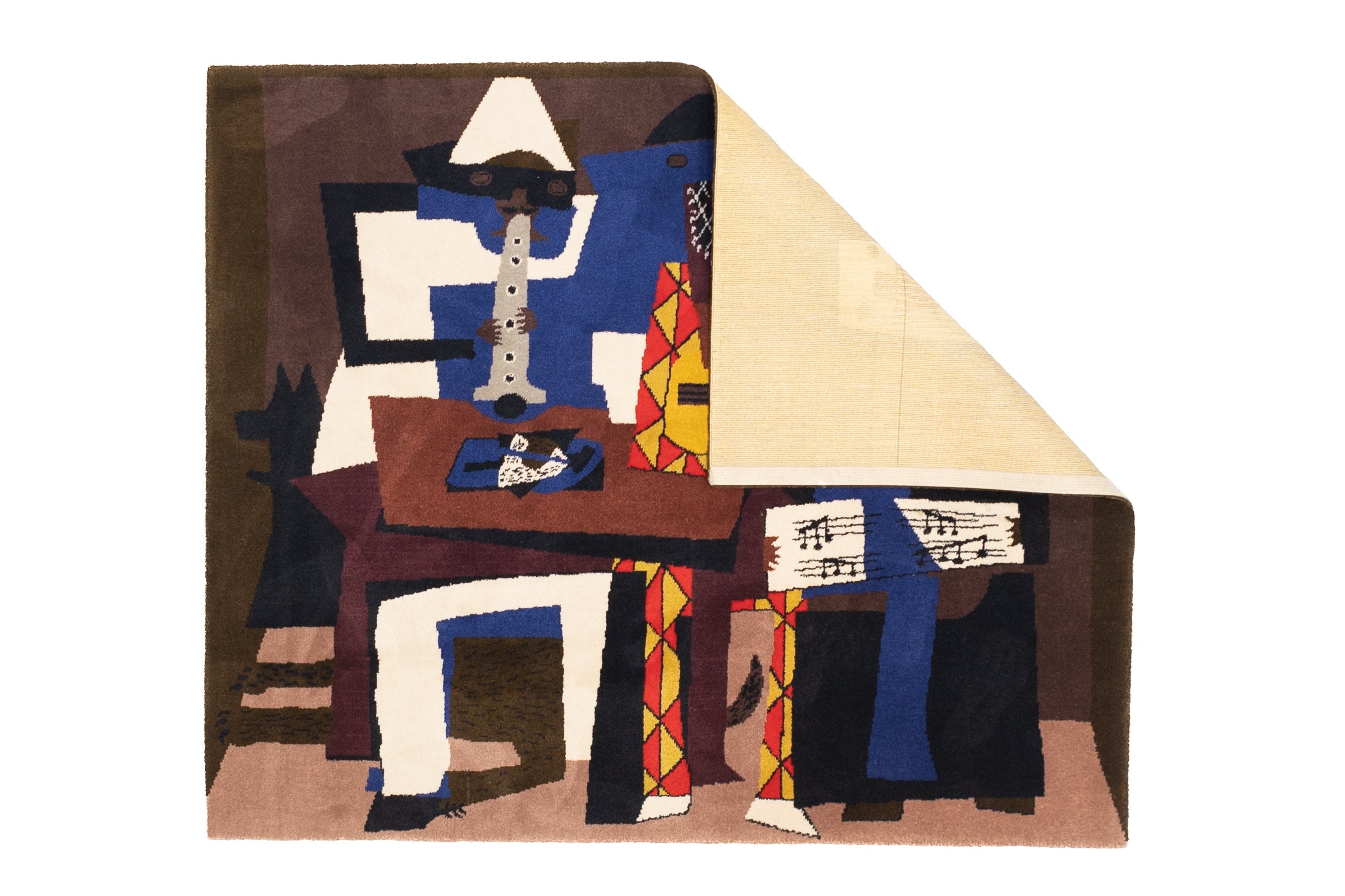 Mid Century French Tapestry inspired by Picasso Design 5' 7'' x 6' 7''