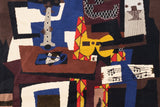 Mid Century French Tapestry inspired by Picasso Design 5' 7'' x 6' 7''