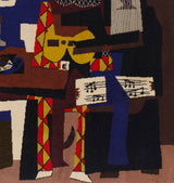 Mid Century French Tapestry inspired by Picasso Design 5' 7'' x 6' 7''