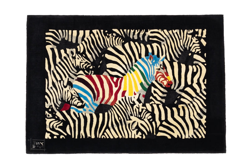 Fine Mid Century Artistic Rug Signed by Artist Yssima Nini Ferrucci 5' 7