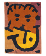 Fine Vintage Artistic Keith Haring Design Wool Rug 4' 8" x 6' 7"
