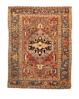 Antique Serapi Rug 5' 2'' x 6' 9''