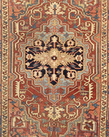 Antique Serapi Rug 5' 2'' x 6' 9''