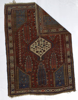 Antique Caucasian Kazak Rug 4' 0" x 5' 8"