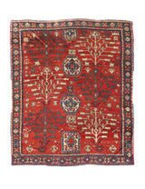 Antique Fine & Very Rare Tree Kazak Rug 5' 6'' x 6' 11''