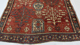 Antique Fine & Very Rare Tree Kazak Rug 5' 6'' x 6' 11''