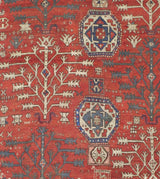 Antique Fine & Very Rare Tree Kazak Rug 5' 6'' x 6' 11''