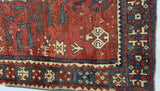 Antique Fine & Very Rare Tree Kazak Rug 5' 6'' x 6' 11''