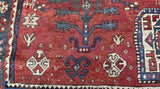 Antique Fine & Very Rare Tree Kazak Rug 5' 6'' x 6' 11''