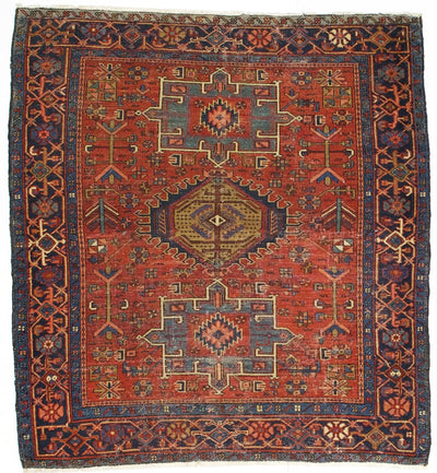 Antique  Karajeh Heriz Rug 5' 2