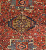 Antique  Karajeh Heriz Rug 5' 2" x 5' 6''