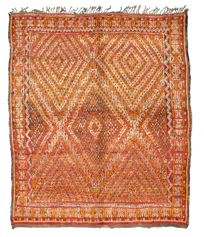 Fine Antique Oushak Rug 7' 2'' x 8' 7''
