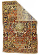 Antique Mohtasham Kashan Rug 4' 4'' x 6' 8"