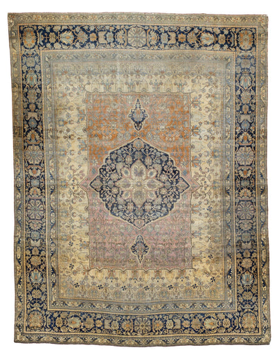 Fine Antique Mohtasham Kashan Rug 7' 6'' x 9' 7''