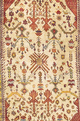 Extremely Fine and Rare Antique Caucasian Silk Shrivan Rug 3'8" x 5' 6"