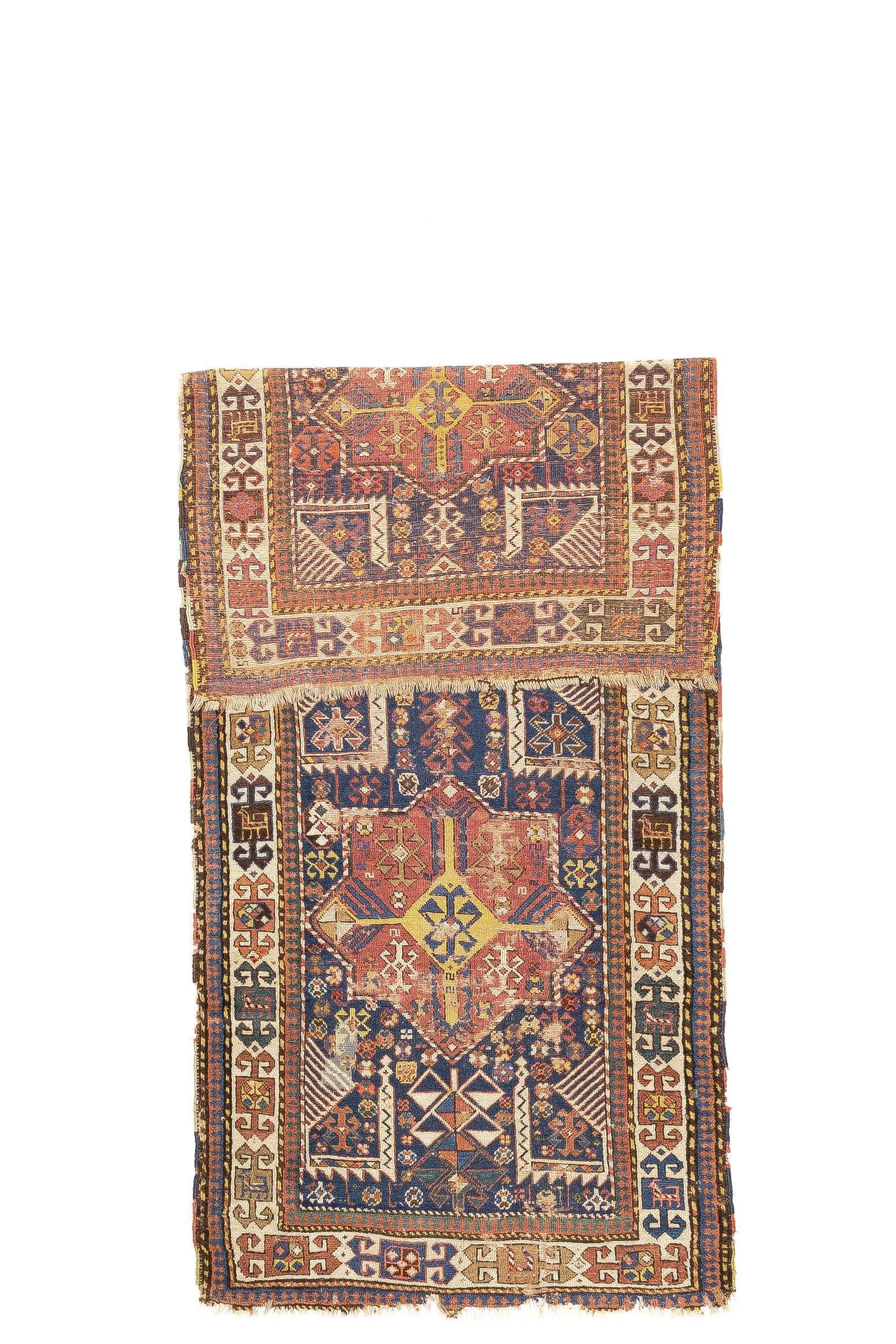 Antique Caucasian Shirvan Rug 3'10" x 8' 11''