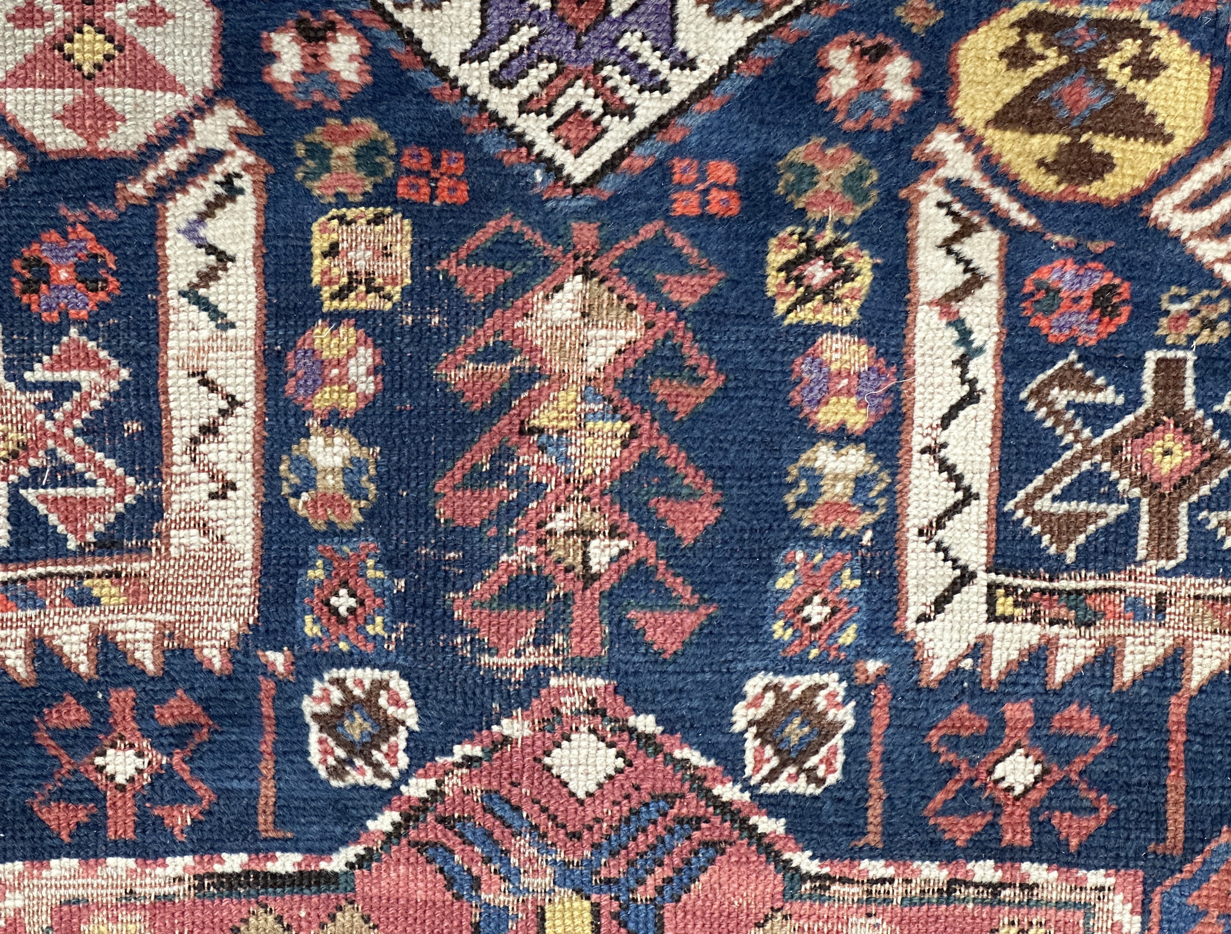 Antique Caucasian Shirvan Rug 3'10" x 8' 11''