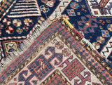 Antique Caucasian Shirvan Rug 3'10" x 8' 11''