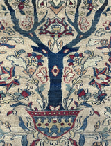 Antique  Khorasan Rug 4' 1'' x 5' 7''