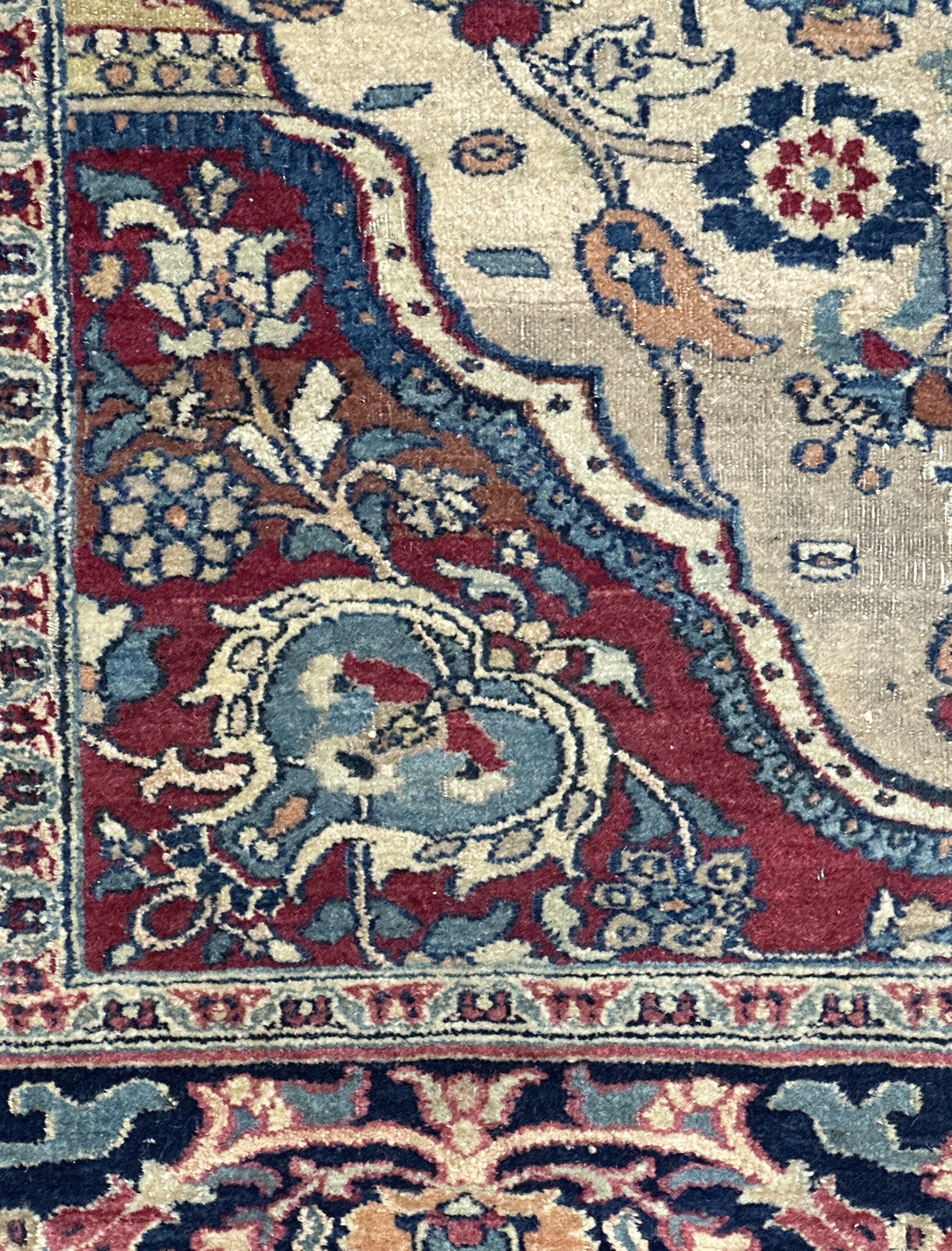Antique  Khorasan Rug 4' 1'' x 5' 7''