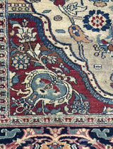 Antique  Khorasan Rug 4' 1'' x 5' 7''