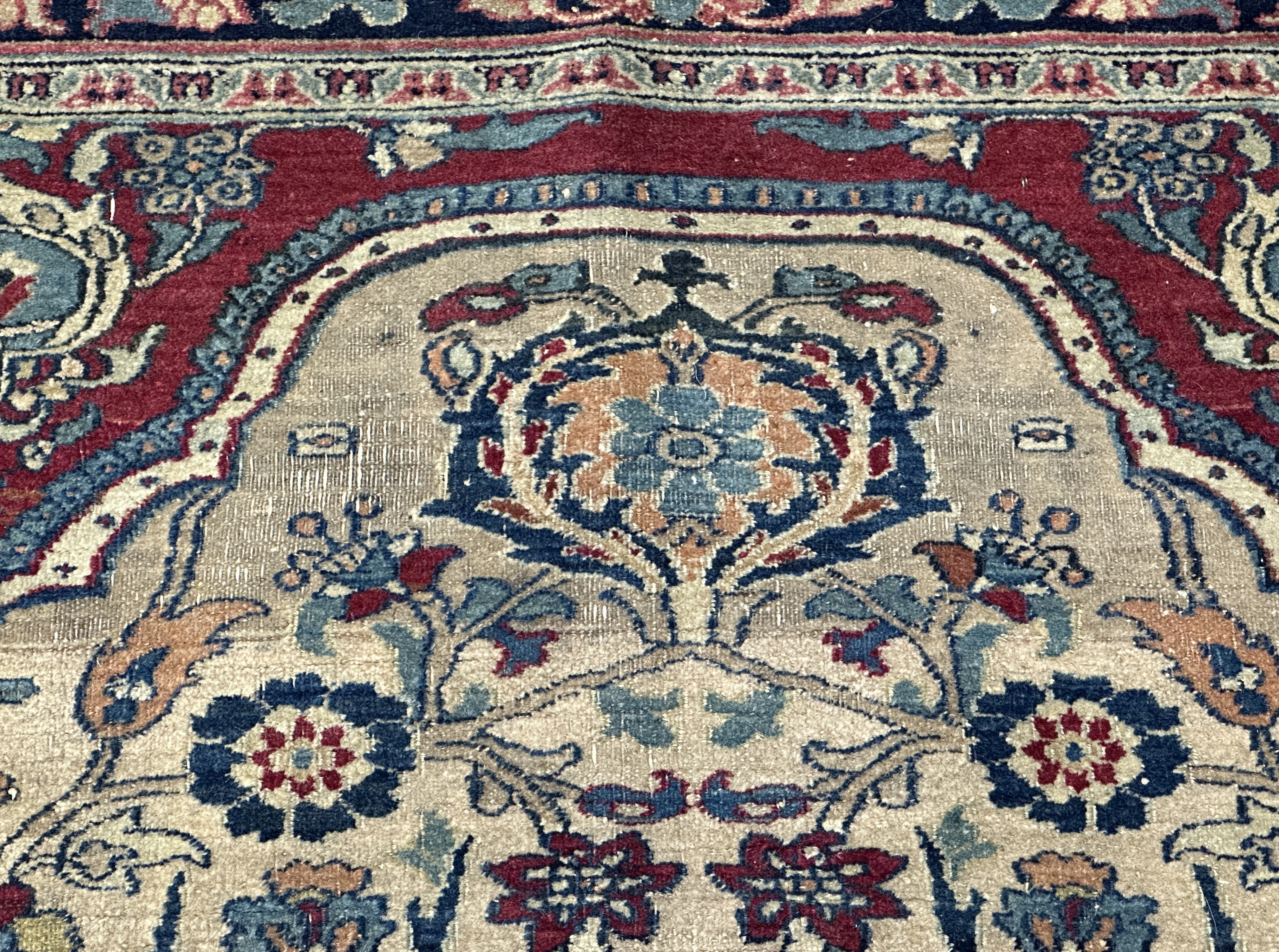 Antique  Khorasan Rug 4' 1'' x 5' 7''