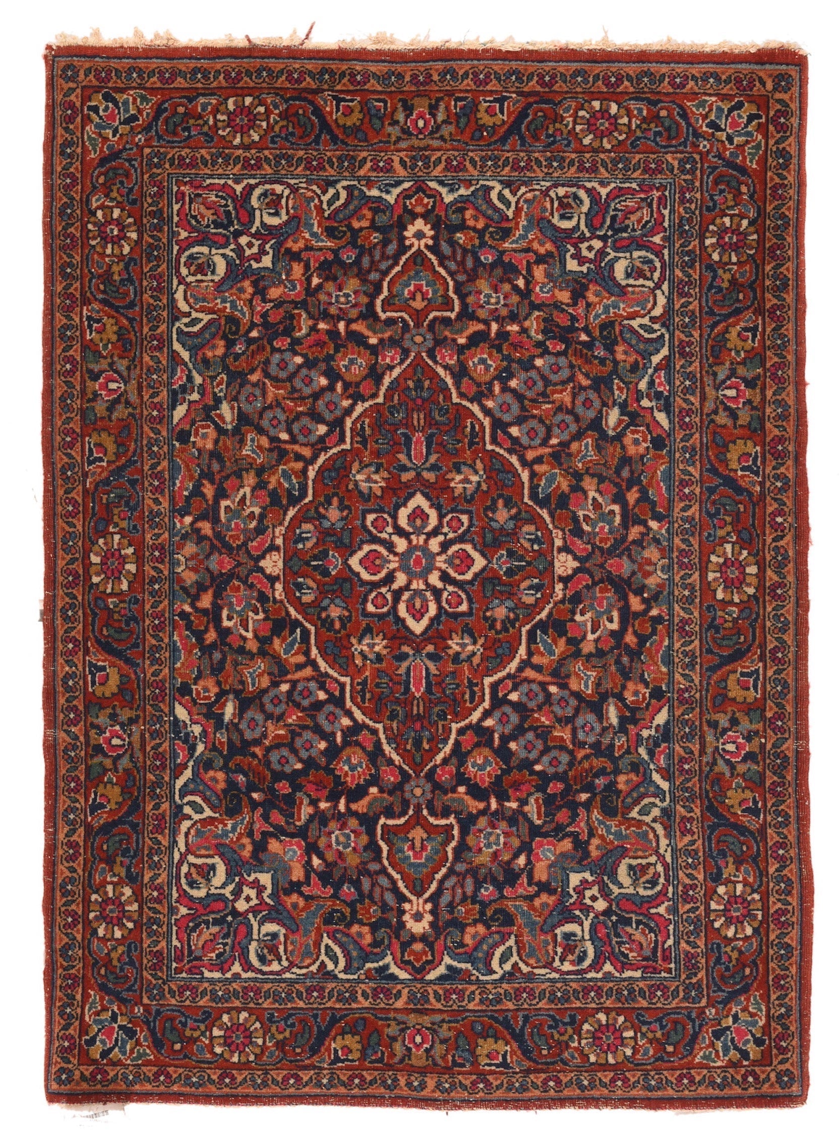 Vintage Kashan Rug 2'2'' x 2'11''