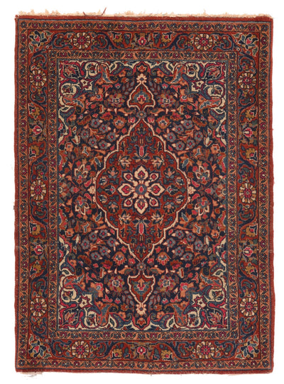 Vintage Kashan Rug 2'2'' x 2'11''