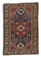 Antique Caucasian Kuba Shrivan Rug 3'4" x 4' 10''