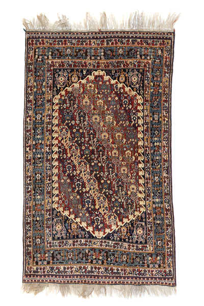Antique  Qashqai Rug 4' 8
