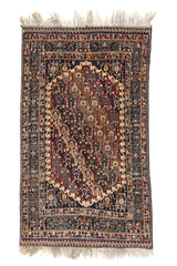 Antique  Qashqai Rug 4' 8" x 7' 11"