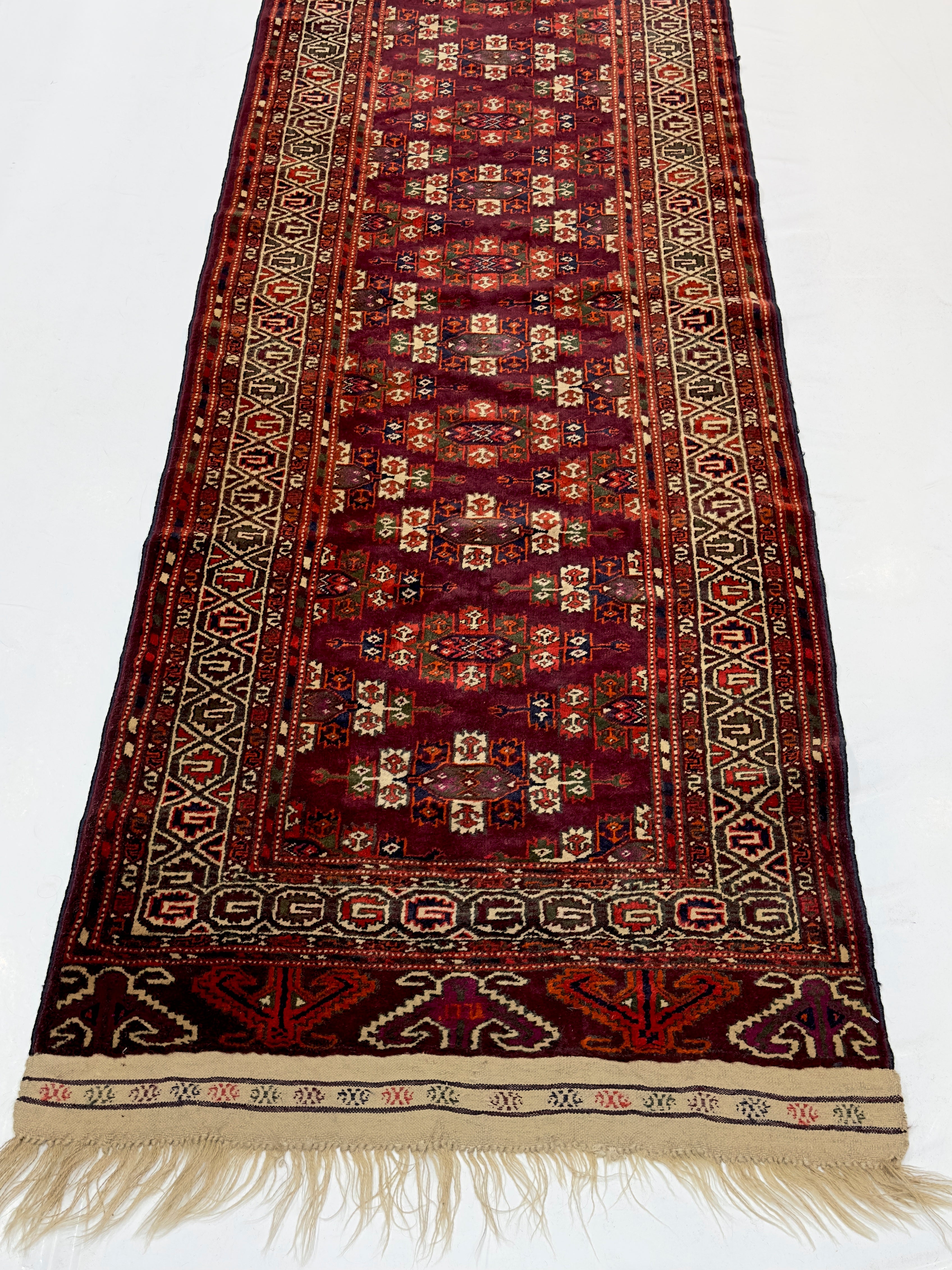 Antique Fine Turkmen Tribal Runner 2' 11'' x 8' 11''