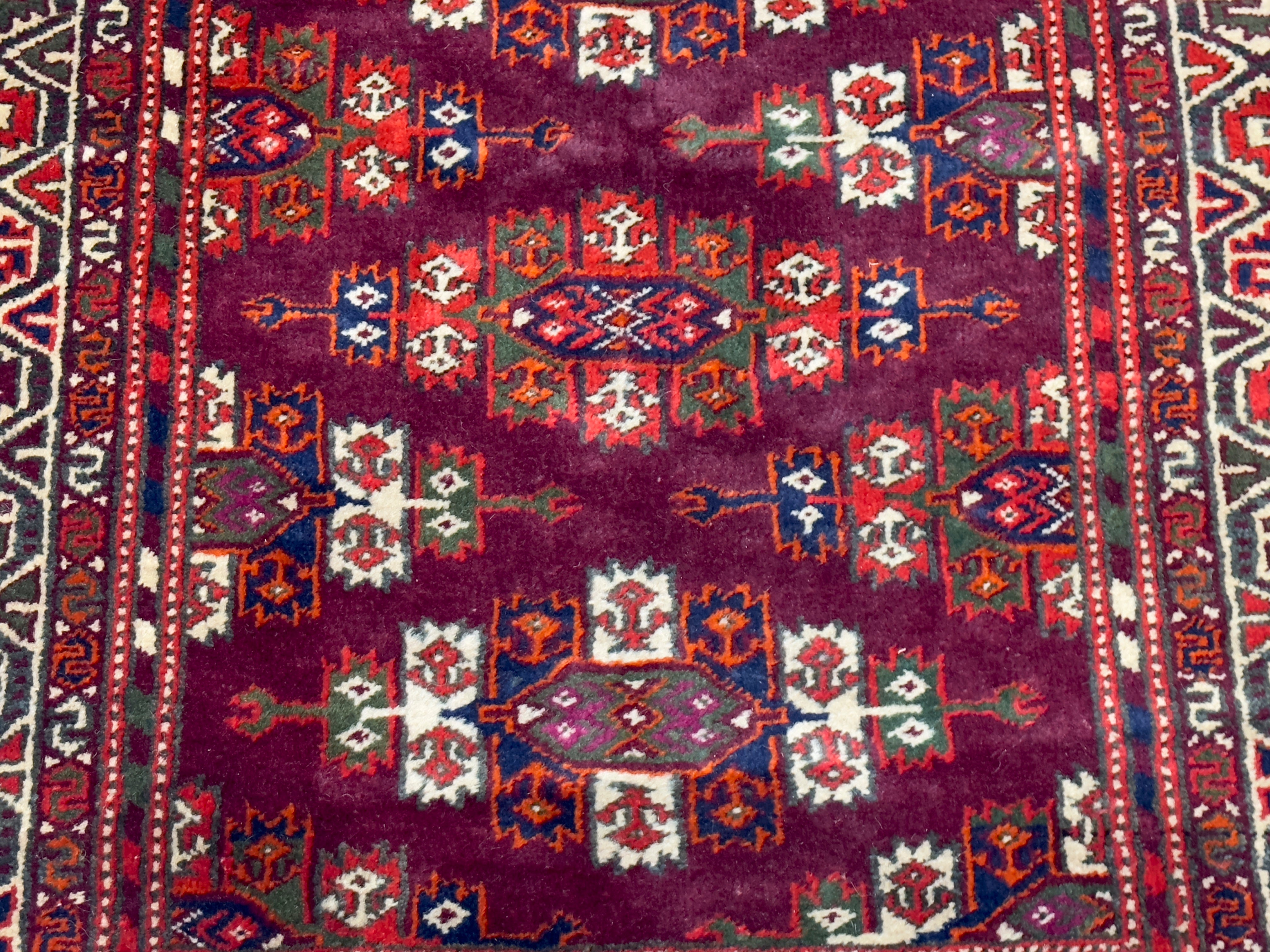 Antique Fine Turkmen Tribal Runner 2' 11'' x 8' 11''